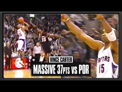 Vince Carter Battles Scottie Pippen & The Blazers 37pts | 2000.11.16