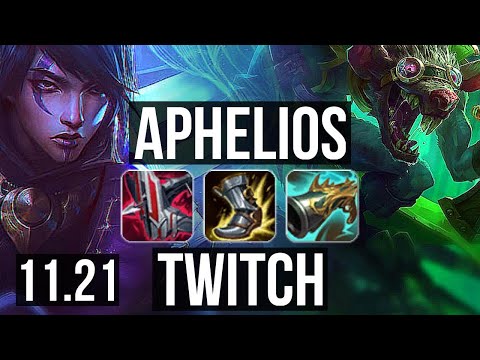 APHELIOS & Yuumi vs TWITCH & Nami (ADC) | Quadra, Legendary, 16/3/2 | TR Master | 11.21