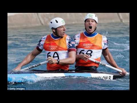 David Florence and Richard Hounslow win Olympic silver medal in men's canoe double C2 slalom