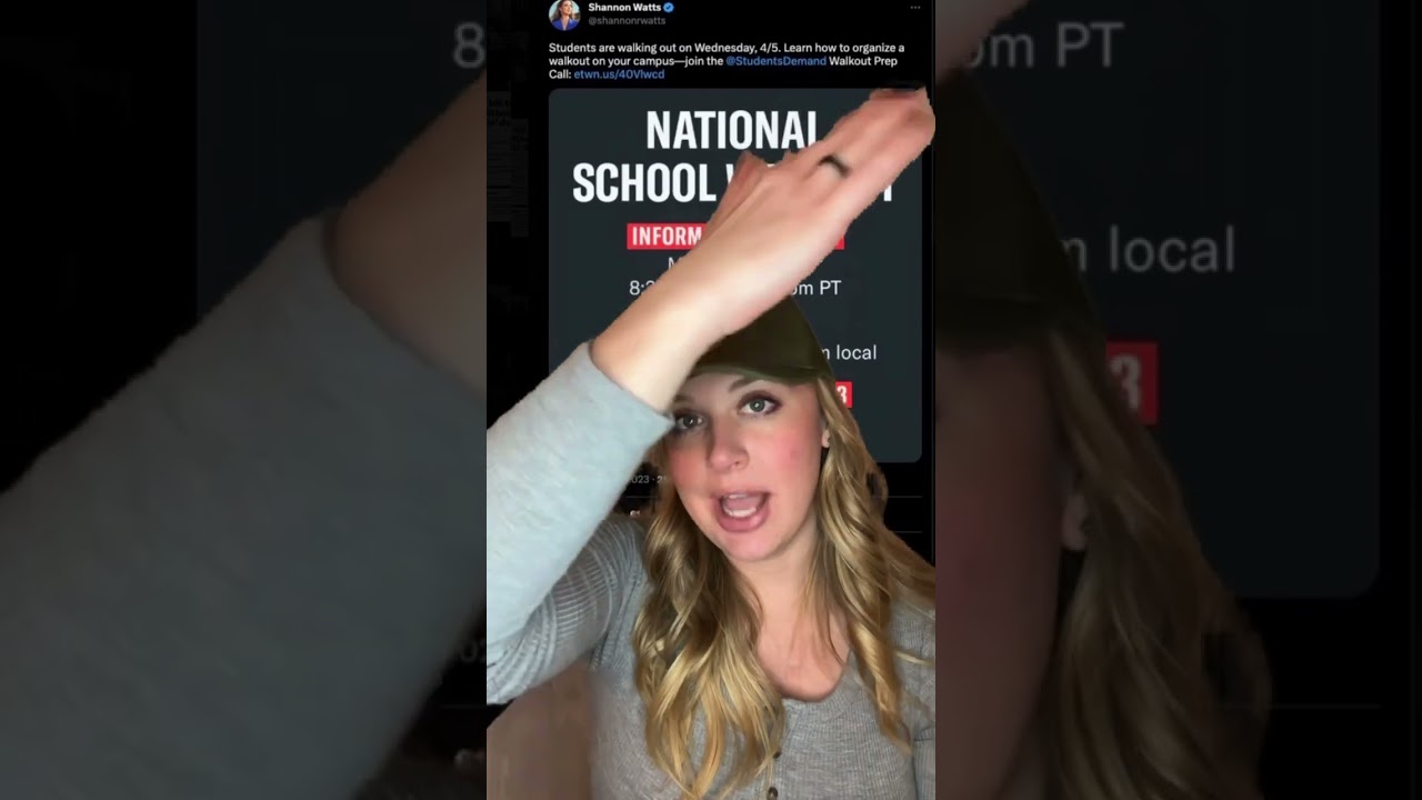 Walkout: Students or Political Pawns by Gun Control Group?!? #shortsvideo #shorts