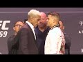 Charles Oliveira vs. Dustin Poirier Press Conference Staredown | UFC 269 | MMA Fighting