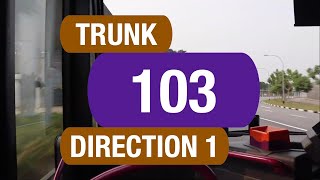 Download lagu SBS Transit Trunk 103 (Direction 1) | Bus Service Route Visual mp3