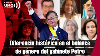 Diferencia histórica en el balance de género del gabinete Petro