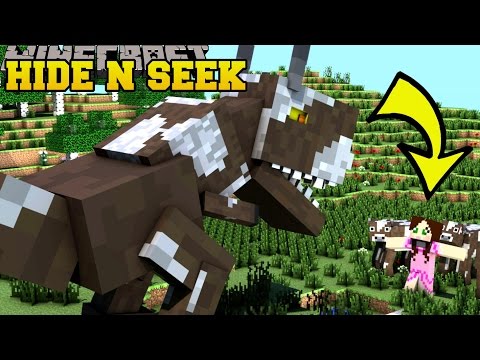 Minecraft: DINOSAURS HIDE AND SEEK - Morph Hide And Seek - Modded Mini-Game