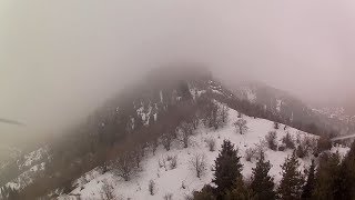 Полет на дальнолете в горах. FPV Long Range drone flying in the mountains