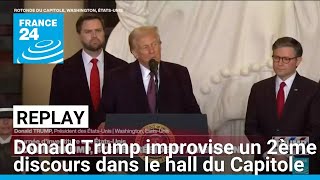 REPLAY - Donald Trump improvise un deuxième discours dans le hall du Capitole • FRANCE 24