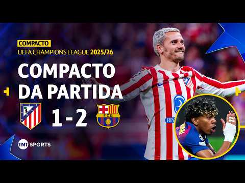 Gols e lances de Atlético de Madri x Barcelona