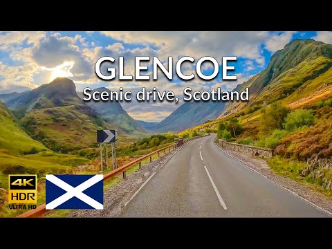 🏴󠁧󠁢󠁳󠁣󠁴󠁿 4K Driving through GLENCOE | AMAZING SCENIC DRIVE | #scenicdrive #scotland #glencoe
