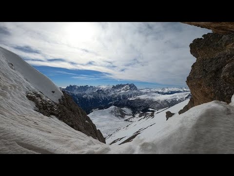 sci ripido nelle Dolomiti: Sasso di Valfredda ( il mio record di pendenza!! + 150% )