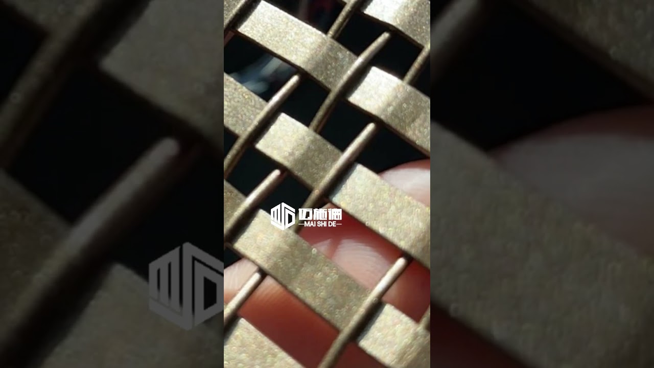 Architectural woven wire mesh