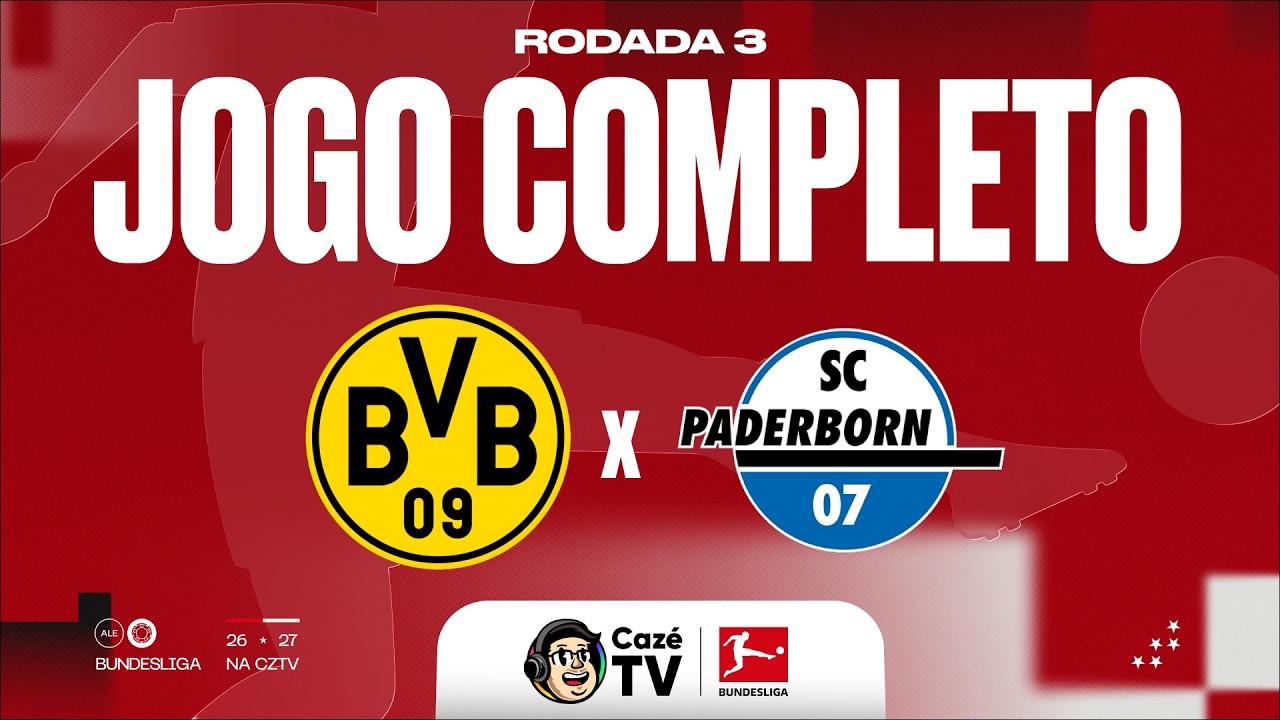 AO VIVO: BORUSSIA DORTMUND X PADERBORN | BUNDESLIGA 26/27 | 3ª RODADA