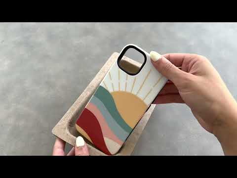 CASELY Here Comes the Sun | Colorblock Sunset iPhone Case - Bold + MagSafe Collection