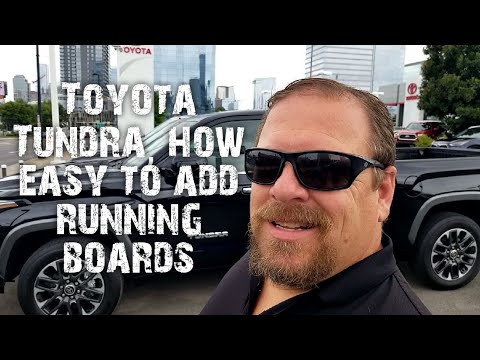 Toyota Tundra installing running boards