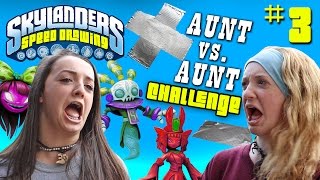 Skylanders Speed Drawing Challenge Part 3: COME ON OVER! Aunt vs. Aunt Draw Battle w/ haha laughs
