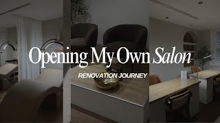 RENOVATING & OPENING MY FIRST SALON AT 23 | full process, renovation, 