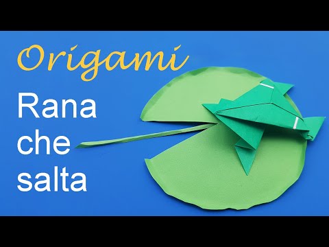 Origami: rana che salta (facile)