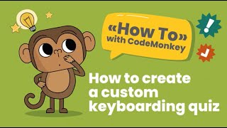 How to create a custom keyboarding quiz
