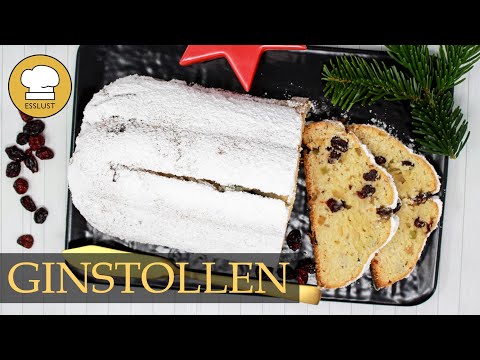 GINSTOLLEN mit Cranberries - geschüttelt und kaum gerührt