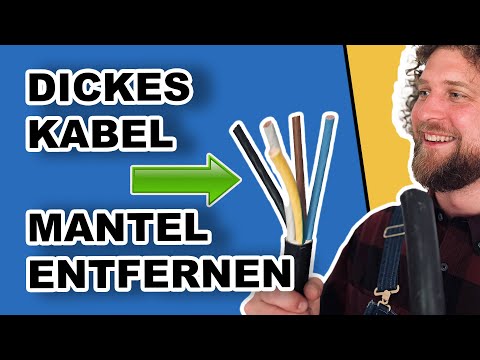Dickes Kabel abmanteln - besser als mit dem Messer? - WEICON No.25