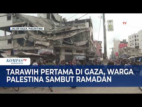Tarawih Pertama di Gaza, Warga Palestina Sambut Ramadan