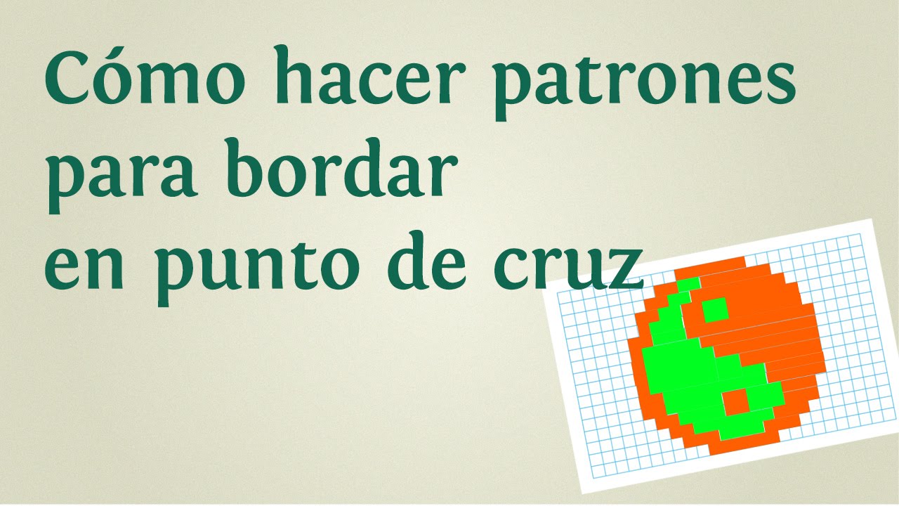 Cómo hacer patrones para bordar en punto de cruz | INNATIA.COM