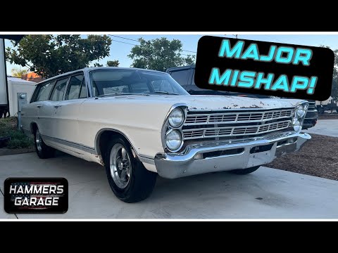 Transmission swap goes horribly WRONG on our Ford Galaxie wagon!