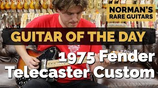 Video thumbnail for Guitar of the Day: 1975 Fender Telecaster Custom | Norman's Rare Guitars by Normans Rare Guitars