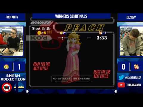 Smash Addiction 59 - Profanity (Peach) vs Dizney (Fox) - Singles Winners Semis