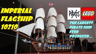 YouTube thumbnail: LEGO Pirates Imperial Flagship 10210 review, LARGEST Pirate ship LEGO's ever produced...