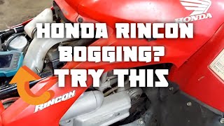03 Honda Rincon 650 bogging/low on power.