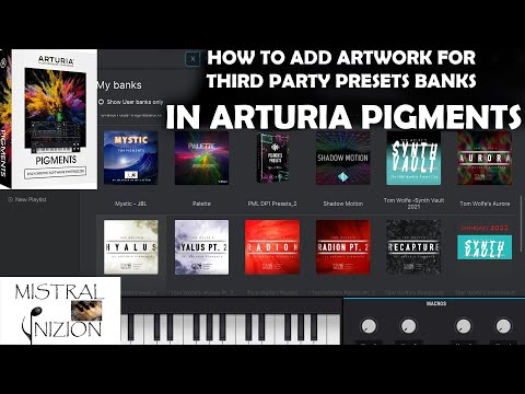 Arturia Pigments Tutorial - How to add ARTWORK for 3rd party banks