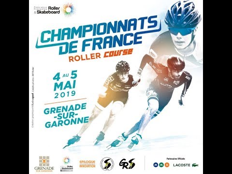 1/2 et finales 100m : Championnat de France route , Roller Course 2019