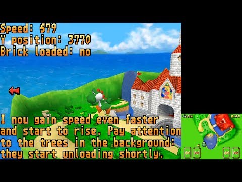 Super Mario 64 DS - The Secret under the Moat without Wario
