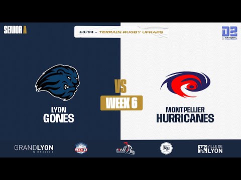 🏈 FFFA D2 - J8 - Gones de Lyon VS Hurricanes de Montpellier