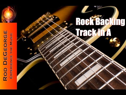 Rock Backing Track in A   Suburban Summer Solo Section by Rod DeGeorge