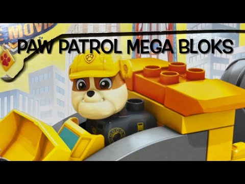 PAW PATROL MEGA BLOKS: UNBOXING RUBBLE’S CITY CONSTRUCTION TRUCK - Let’s play!!