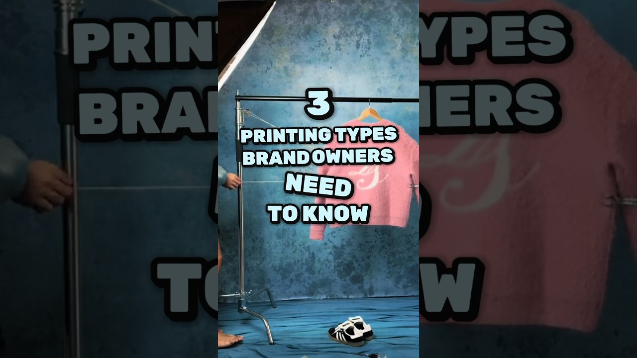 Printing Types Clothing Brand Owners NEED To Know 👕