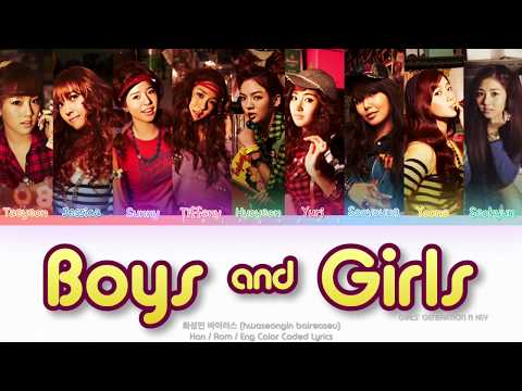 Girls’ Generation (소녀시대) Boys & Girls (화성인 바이러스) ft. KEY of SHINee Color Coded Lyrics (Han/Rom/Eng)