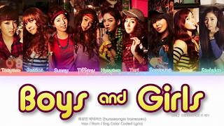 Girls’ Generation (소녀시대) Boys &amp; Girls (화성인 바이러스) ft. KEY of SHINee Color Coded Lyrics (Han/Rom/Eng)