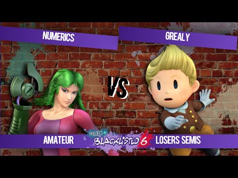 Blacklisted 6 Ammy Bracket LS - Numerics (Zero Suit Samus) vs grealy (Lucas)