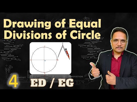 Equal division of circle in Engineering Drawing EngineeringDrawing