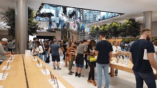 NYC Walk ⁴ᴷ⁶⁰ : Apple Store 5th avenue (newly remodeled) - New York