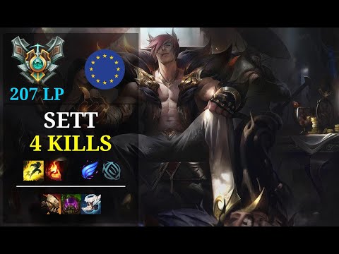 Sett Support vs Nami - 4 kills - 1Ronn EUW Master (207 LP) Patch 11.5