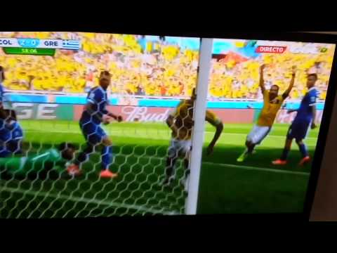 Gol Teofilo Gutierrez. Colombia 2 Grecia 0.