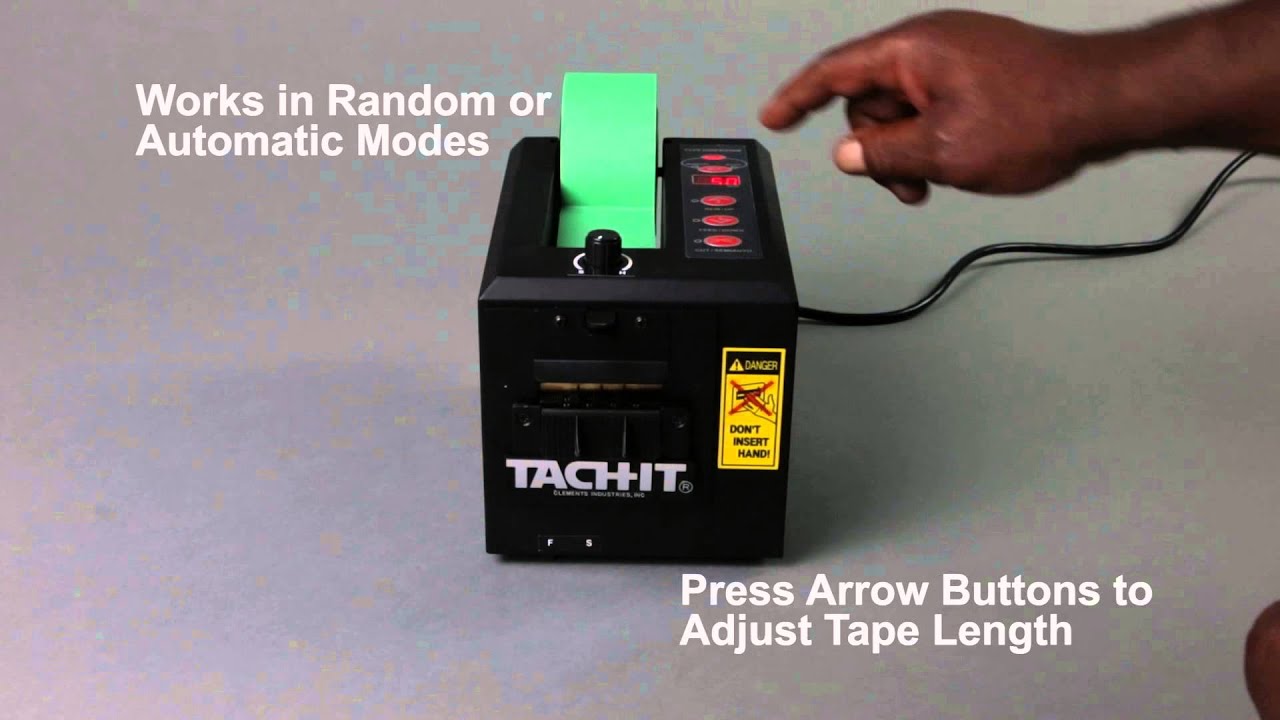 Tach-It #6250 Semi-Automatic Tab-On-Tape Definite Length Tape Dispenser