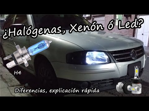 Different lamps - Xenon, LED and Halogen