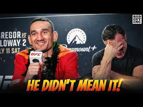 Video: Forgive Max Holloway