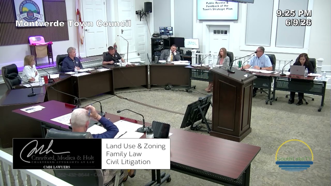 3 of the 4 council members were not ready to discuss the strategic plan of Montverde