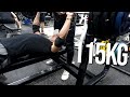 드디어 벤치프레스 115kg 들었습니다? | 오늘의 가슴운동 루틴