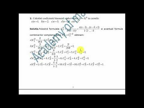 X-Algebra-Metode de numarare-Binomul lui Newton-Beginners level